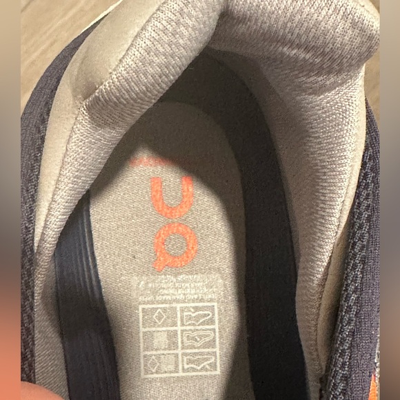 COPY - On Cloud Men’s Sneaker, Blue and Orange Size 8 - Picture 7 of 8